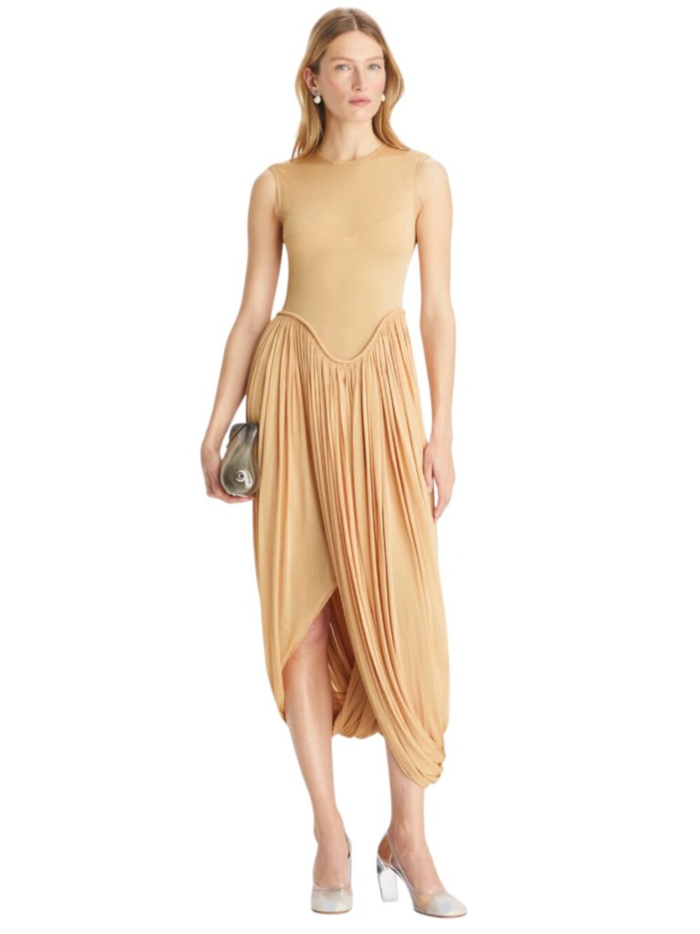 TORY BURCH COLLECTION DRAPED JERSEY DRESS SIZE M WITH TAGS - Picture 8 of 16